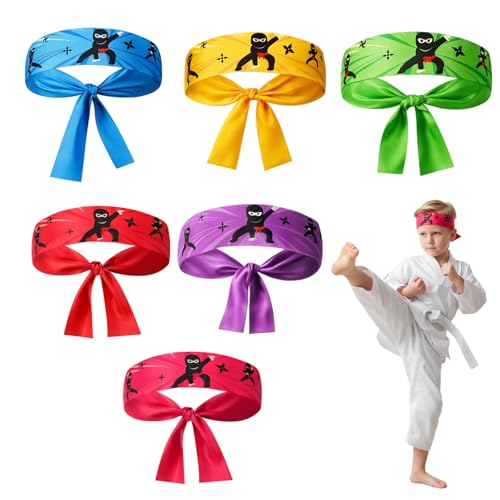 RQcMid 12 Stück Ninjas Party Stirnband Ninjas Party Favors Ninjas Stirnband Kinder Geburtstagsdeko Ninja Gastgeschenke Für Karate Thema Party Geburtstagsparty