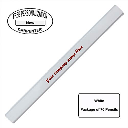 Lápices Carpintero EZPENCILS & GIFTS 70 unidades 2HB blanco miniatura 2
