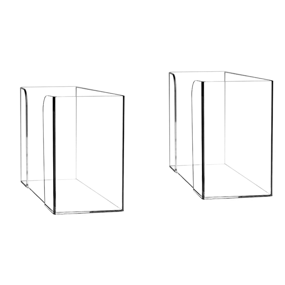 CTRLZS 2PCS Countertop Paper Towel Dispenser Clear Guest Towel Napkin Holder for Z-Fold C-Fold or Multi-Fold Paper Towels