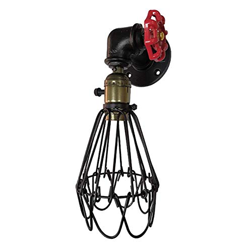Aplique de pared retro rústico industrial vintage E27 de bronce 11"