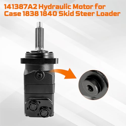 Image of 230459A1 Hydraulic Motor Compatible with Case Skid Steer Loader 1838 1840 Replaces 141387A2