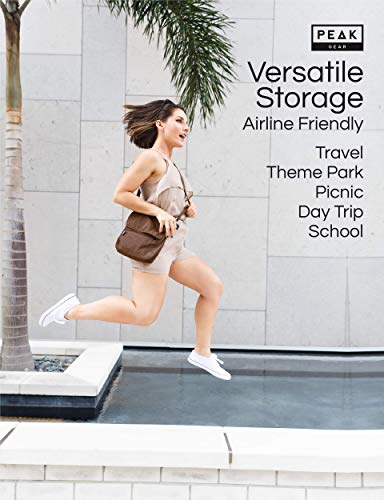 Image of Peak Gear Crossbody Travel Purse with RFID Blocking Pocket and Lifetime Recovery Service. Nylon Shoulder Bag