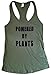 The Bold Banana Women's Powered by Plants Tank Top - S - Military Green
