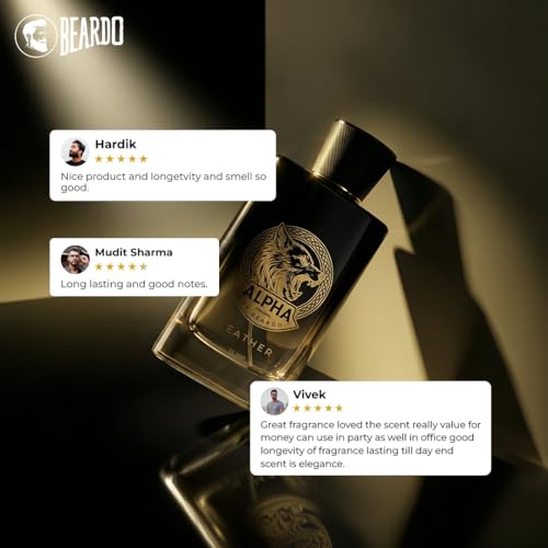 Image of BEARDO Alpha Leather Elixir 100ml | Extrait De Parfum | Leathery Perfume For Men | Long Lasting Perfume | Premium Gift For Man | Gift For Husband | Boyfriend