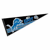 WinCraft Detroit Lions All Grit Pennant Banner Flag, 12x30"