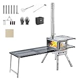 CAMPJOURNEY Estufa de leña, camping