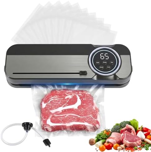 Carehabi Envasadora al Vacío, Vacuum Sealer 5 en 1 con Sellado Ex...