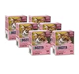 Bozita Häppchen in Gelee mit Rinderhack Multibox 6x370g im Tetra