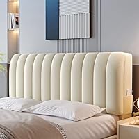 360° All-Inclusive Hoofdbord Beschermhoes 180cm Donkergrijs - Stretch Hoes Met Stofdichte Bescherming Voor Bed