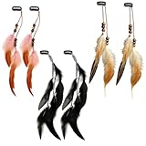 【Einfach zu benutzen】Der Endclip ist ein geschlossener Push-in-Clip. Drücken Sie in eine Richtung und der Clip öffnet sich. Führen Sie Ihr Haar mit dem gebogenen Ende in Richtung Ihres Kopfes durch den Clip und drücken Sie dann in die entgegengesetzte Richtung und der Clip schließt sich, so dass er an der gewünschten Stelle befestigt ist.