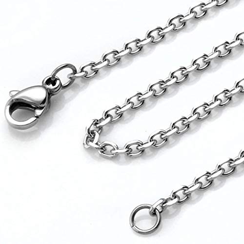 Zysta Silver Round Locket Pendant Necklace 30Mm Glossy Stainless Steel Clear Glass Living Memory Floating Charms Stone Storage #TOP5