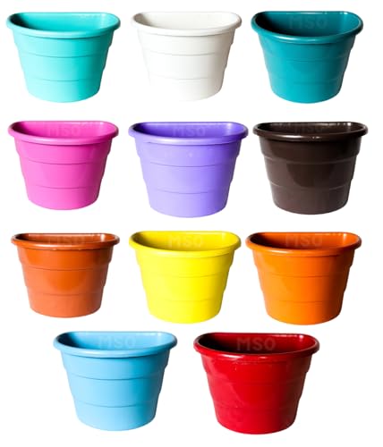 Vasos Plastico De Parede Jardim e Horta Vertical 3 Litros - Kit 15 unidades (SORTIDO)