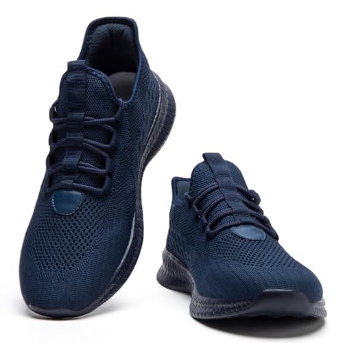 Image of Mens Walking Shoes Tennis Slip on Sneakers Running Jogging Athletic Gym Ultra Lightweight Breathable Comfortable Non Slip Fashion