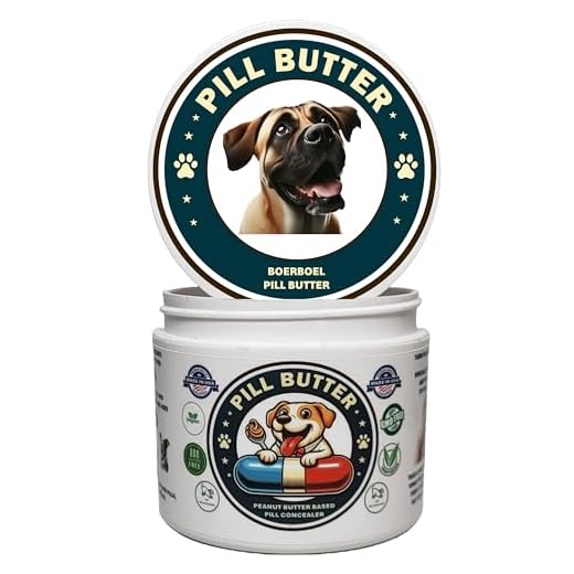 Boerboel Dog Treats to Wrap Pills (+100 Breeds) Jar of Non-Sticky Moldable Paste Made of Real Human Grade Dog Peanut Butter Treat, Food or Gift to Hide Dogs Pills (60 Servings)