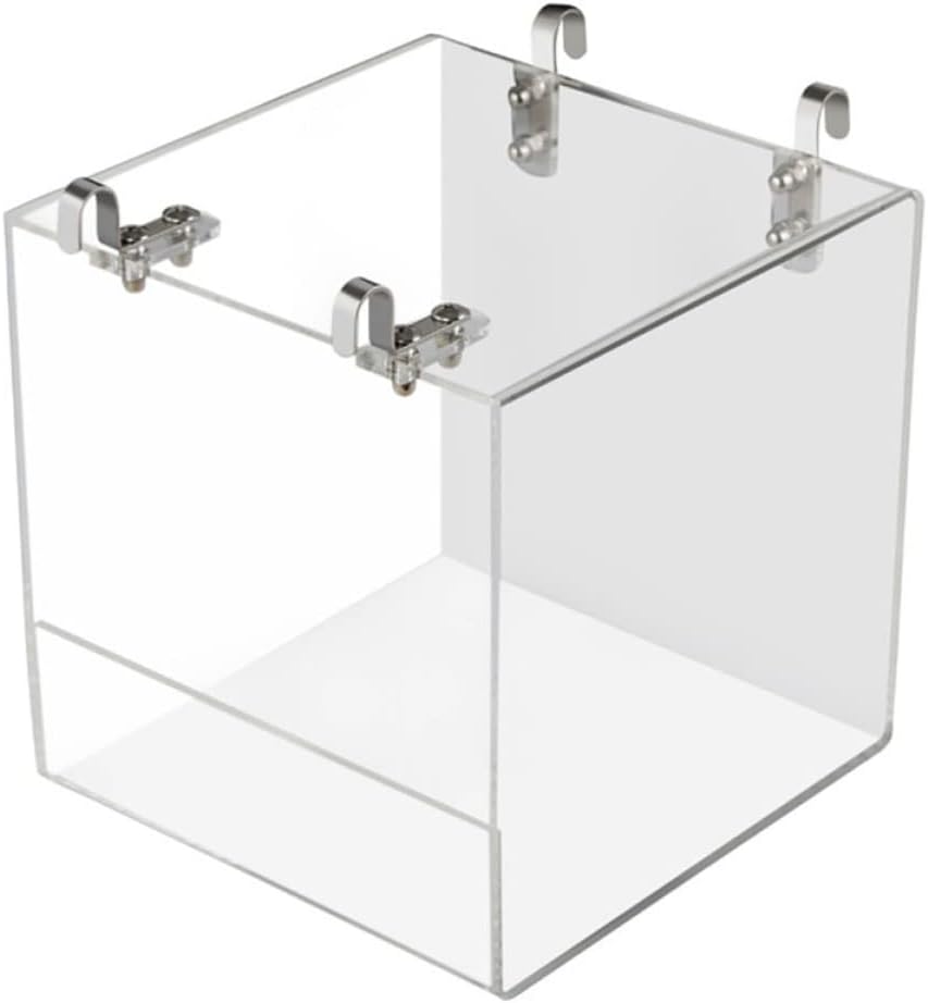 Acrylic Bird Bath Tub Parrot Bathing Basin Outdoor Hanging Bird Shower Large Easy Cleaning