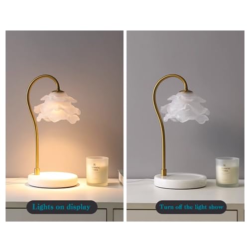 Lampe électrique pour bougies cire de soja avec socle marbre stable - 4