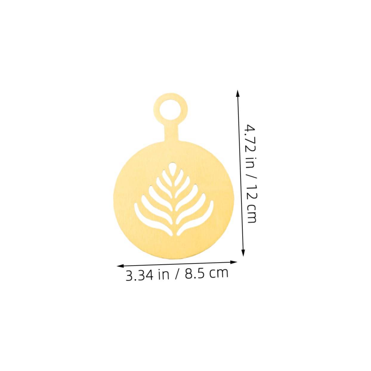 Hemobllo 4pcs Stainless Steel Latte Art Stencils for Oatmeal Decoration Multi Use Templates for Cake Cookie Design Easy to Clean Versatile Baking Tools with Hanging Holes