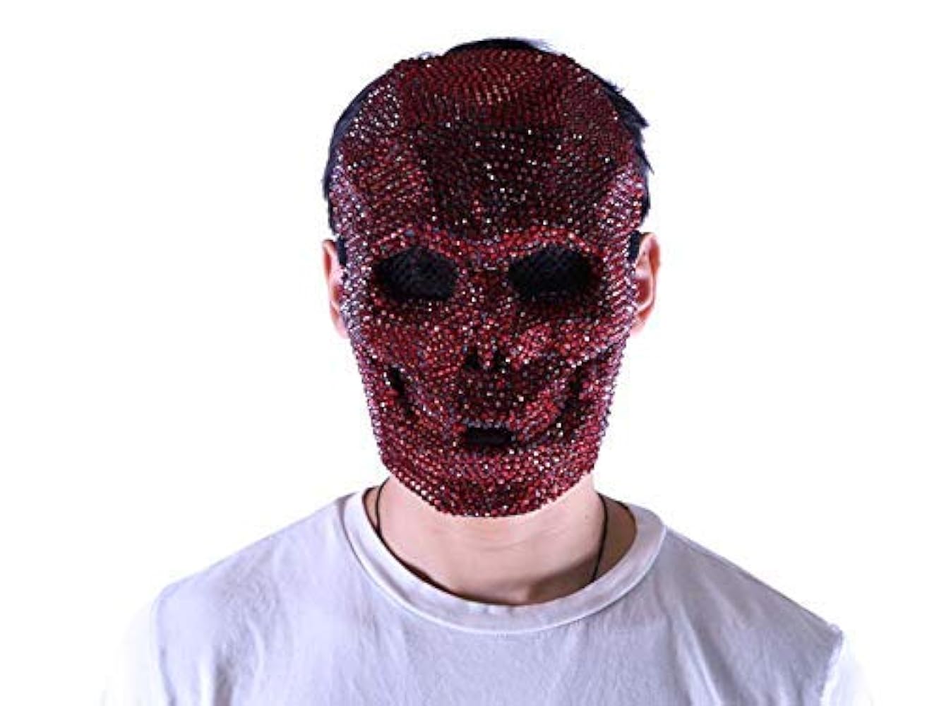 Amazon.com: RHINESTONE FACE MASK FULL SKULL HALLOWEEN