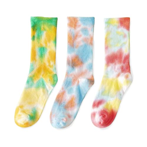 レディース タイダイソックス 3足セット (ソフトカラー)