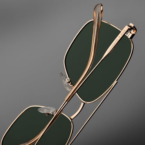 Image of SAM AND MARSHALL VEIN Sunglass I 400% UV Protection I Metal Sunglass I Square Sunglass I Double Bar I Unisex