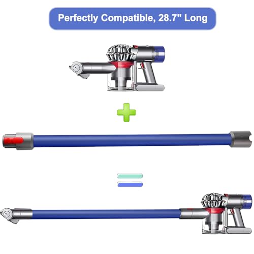 Image of Replacement Wand Tube for Dyson Stick V15 V11 V10 V8 V7 Vacuum Parts, Extension Vacuum Replacement Parts, 28.7 In (Blue)