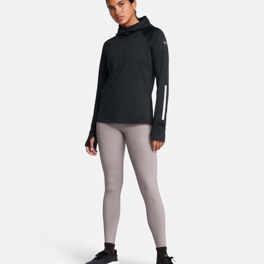 Under Armour Launch Elite Coldweather Balaclava Hoodie Laufkleidung Kapuzen-Sweatshirt Schwarz – Schwarz