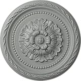 Ekena Millwork CM11PA 11 1/2-Inch OD x 1 1/2-Inch ID x 1-Inch Palmetto Ceiling Medallion