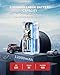 LAP-TK1 Tire Inflator Portable Air Compressor [Fit Pickup Truck & Large SUVs] 150PSI Tire Inflator 12000mAH Battery Operated Air Pump for Car Tires with Digital Pressure Gauge, Smart Auto Stop