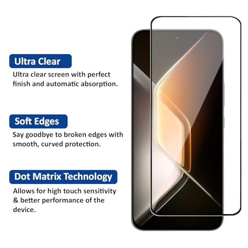 Image of AIBEX Military-Grade Tempered Glass Screen Protector Compatible for Infinix GT 30 Pro 5G / GT 30 5G+ with Edge-to-Edge Coverage and Easy Installation Kit
