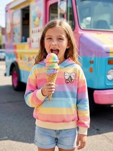 Image of WELAKEN Sweatshirts for Girls Toddler & Kids II Little Girl's Pullover Tops Sweaters & Hoodies