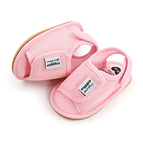 Image of RVROVIC Baby Boys Girls Sandals Premium Infant Summer Outdoor Shoes PU Lightweight Soft Anti-Slip Sole Toddler Prewalker