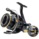 Fi's+7 SW 5000番 スピニングリール 最大ドラグ力10kg ギア比5.1:1 自重317g 左右交換 ねじ込み式ハンドル 5+1BBボールベアリング オフショア ショア サーフ 多魚種対応 海水 (SW 5000) [並行輸入品]