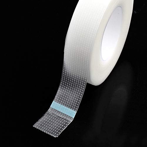 Lash Tape, fenshine PE Micropore Medical Tape for Eyelash Extension, Fabric Tape For False Eyelash Patch Makeup Tool 0.5 inch x 29.5 ft,Translucent (8Rolls)