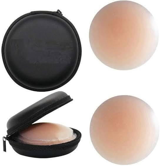 Reusable Silicone Nipple Cover for Women | Invisible Breast Pasties with Skin-Friendly Adhesive | Strapless Backless Bra Pads for Saree, Tops & Dresses | Sweat-Proof & Washable (Pack of 2 & 4 pcs)-image-41