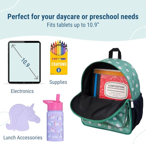 Image of Wildkin 12 Inch Preschool Backpack for Kids, Daisy