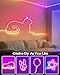 Smart Neon Rope Lights USB, 16.4Ft RGB LED Rope Lights Color Changing with APP Control, Outdoor Neon Strip Lights Waterproof DIY Flexible Music Sync for Gaming Room Living Room Indoor Decor