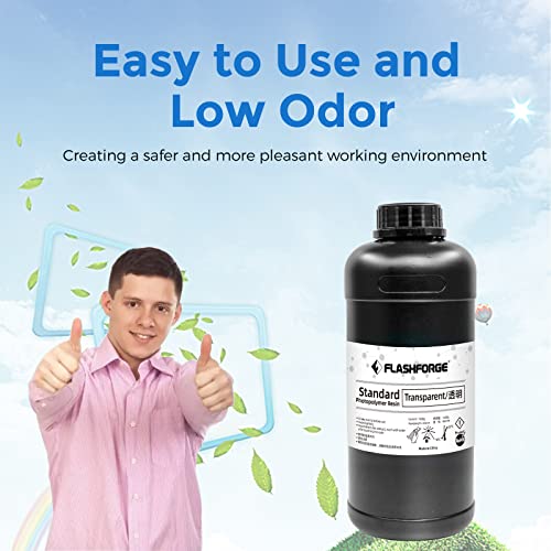 Resina 3D Flashforge 405nm UV fotopolímero 1000g transparente - Fernando Cortés