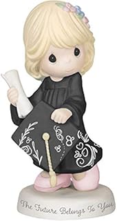 Precious Moments Future Belongs to You Graduation Girl Bisque Porcelain 183007 Figurine, One Size, Multi
