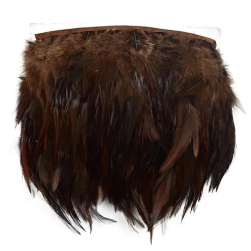 Niiyyjj - Niiyyjj Plumes de faisan de selle sur ruban pour couture de ruban 10–15 cm 1 m