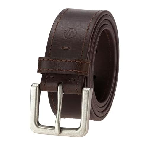 Wrangler Men’s Leather Belt, Country Casual Every Day Belt for Jeans