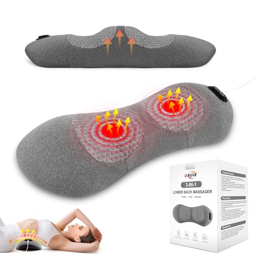 USUIE Electric Lumbar Support Pillow Lower Back Massager for Pain Relief