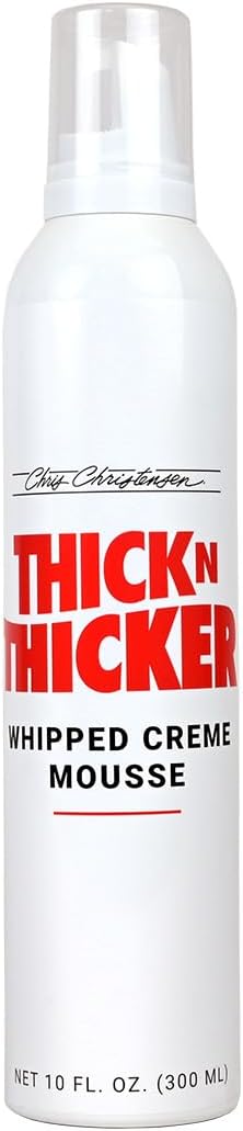 Chris Christensen Thick N Thicker Texturizing Bodifier Dog Whipped Creme Mousse, Groom Like a Professional, No Flakiness or Buildup, Washes Out Easily, Natural Look and Feel, Made in the USA, 10 oz