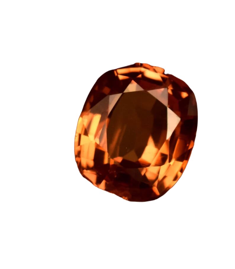 Saphir orange naturel coussin 11x9x5mm pour création de bijoux uniques