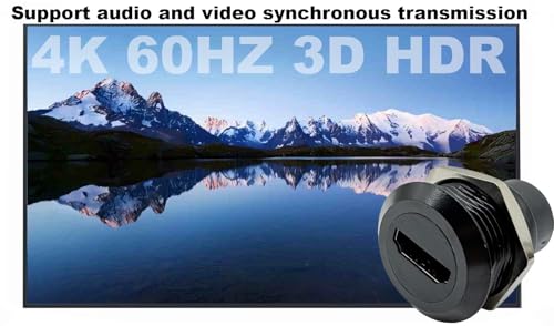 2PCS HDMI Pass Through Connector, HDMI Panel Mount Couplerr miniatura 4