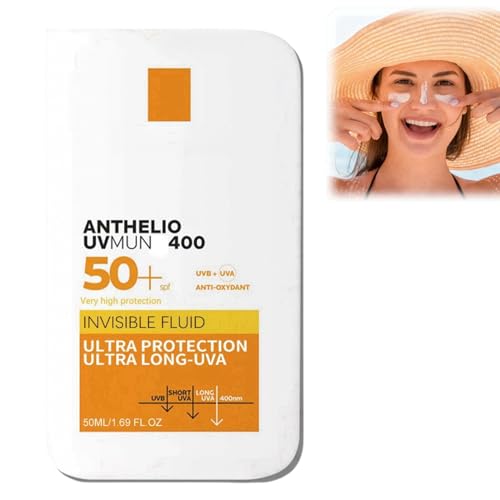 SPF 50 Sunscreen Cream,SPF 50 Face Moisturiser,Ultra Light UV Protetion Sun Cream,Waterproof Korean Sunscreen,Non-Greasy Body & Face Sunscreen for Oily Skin,Travel Size SPF 50+ PA++++ Suncream