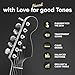 HAVENDI® Guitar Strings electric guitar - brilliant sound quality strings made of steel for electric guitar coated with nickel (6 string set) incl. 3 picks