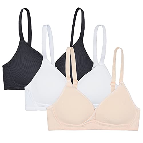 VeaRin Teens Bras for Girls 10-12 Padded No Wire,Lightly Padded Bras for Girls 32A