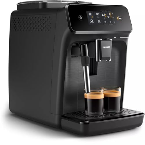 Philips EP1220/00 Serie 1200 Espresso-Kaffeeautomaten, mattes Schwarz, 1,8 l, Stahl