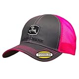 John Deere Toddler/Kids Mesh Back Cap (Charcoal/Pink)