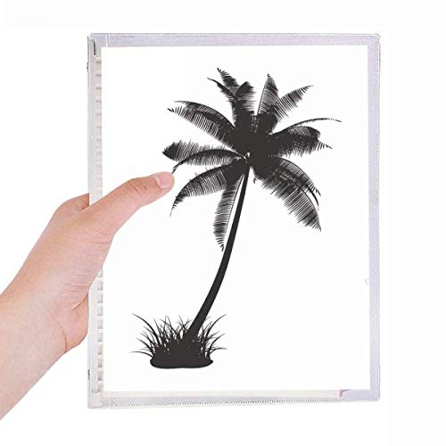 Cahier à feuilles en spirale rechargeable haute qualité au design tropical chic